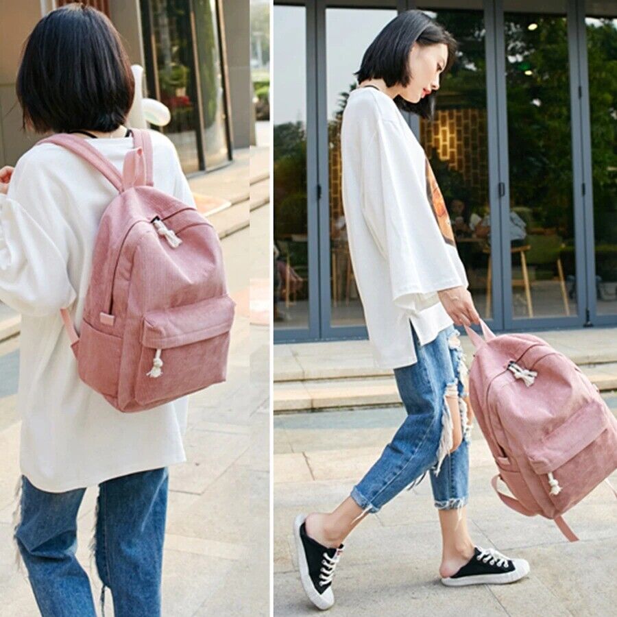 Сделанные на заказ вельветовые школьные сумки для книг, рюкзак для колледжа, школьная сумка для детей