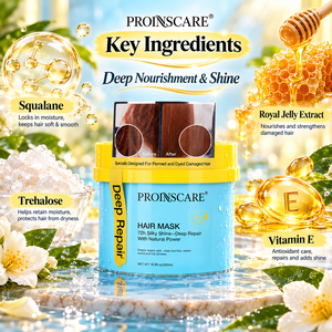 Masque capillaire PROINSCARE 72h, soin réparateur profond pour des <span class=keywords><strong>cheveux</strong></span> soyeux et brillants, anti-casse, 500ml - Product Image 3