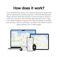 Pelacak Anti-Hilang Kompatibel dengan iOS & Android, Peringatan Kehilangan untuk Kartu ID Kerja, Daya Tahan Baterai Lama, Harga Terjangkau