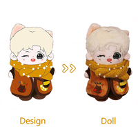 Fabrication OEM pour figurine en peluche Kpop Idol de 20 cm, taille mini, en coton PP, super douce, jouet en peluche