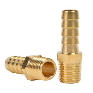 Conector Recto Roscado Macho de Latón para Tubería de Cobre, Accesorios de Plomería de Latón a Bajo <span class=keywords><strong>Precio</strong></span> - Product Image 2