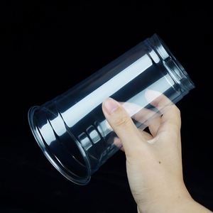 Custom Size and logo 22oz(95mm) clear Plastic <b>Cups</b>,disposable PET <b>Cold</b> Drink <b>Cups</b> Without Lids - Product Image 2