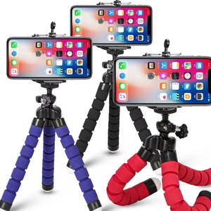 Universal 360-degree rotating octopus flexible tripod holder for portable mobile phones and digital cameras - Product Image 1