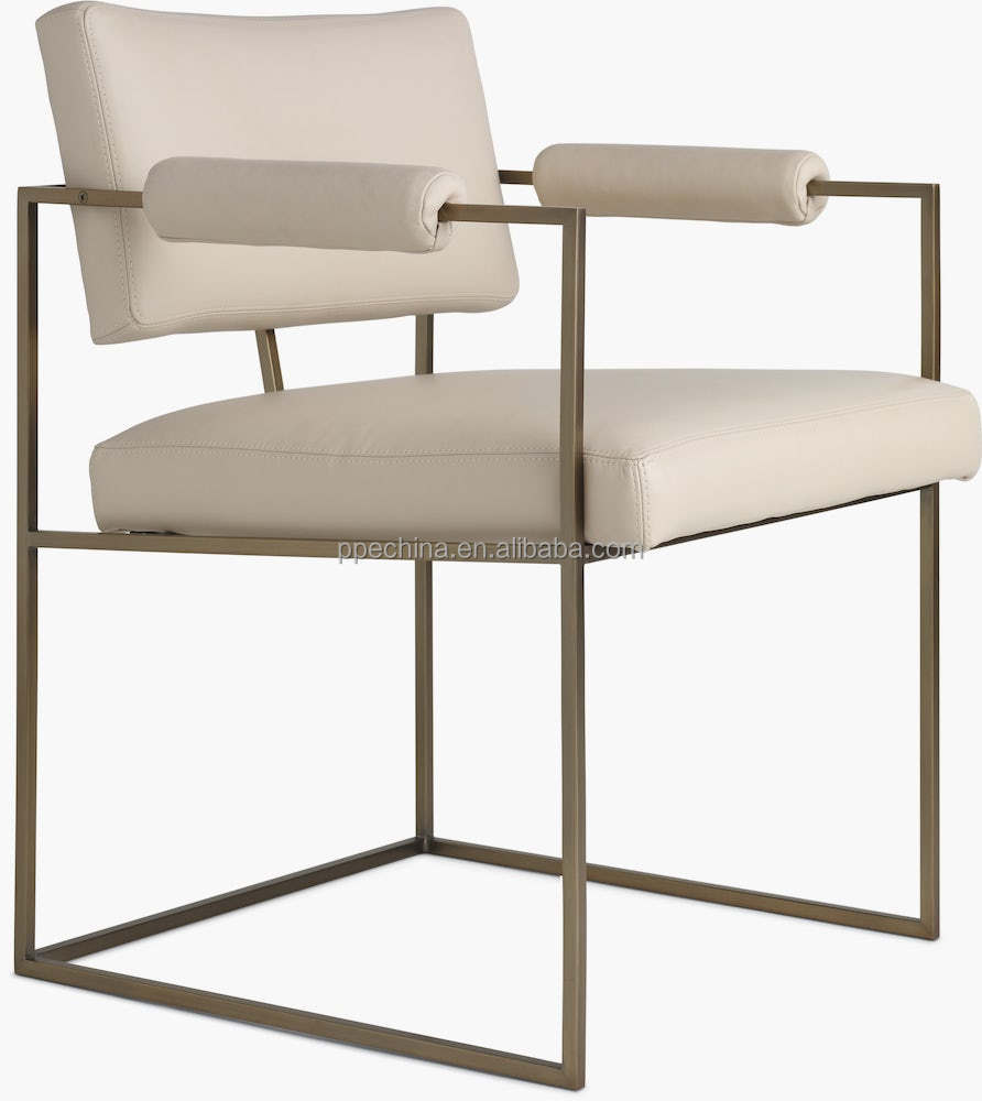 Home Furniture Traditional Indoor Chair Living Room Cafe Chair Steel Fabric Leather Customized Chair For Dining Table