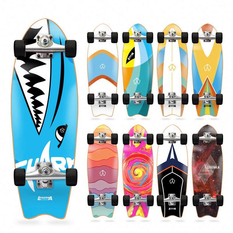 Prancha Wave Board com 4 Rodas para Surf na Rua, Skate Drifting