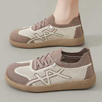 Chaussures d'été respirantes pour femmes, baskets décontractées style allemand, à enfiler, semelle extérieure en PVC, pour la vie quotidienne, en tissu coloré