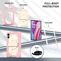 Étui pour Redmi Pad 2 Pro 12,1 pouces 2025, protection pour enfants, silicone PC, bandoulière, antichoc, support, coque de tablette