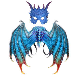 Nueva decoración <span class=keywords><strong>de</strong></span> Halloween Masque Ball Party Costume Prop Owl Mask <span class=keywords><strong>Dragon</strong></span> Wings Set - Product Image 5