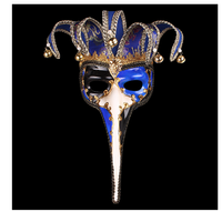 Masques antiques grecs et romains à demi-visage, masques vénitiens sculptés vintage pour fête, Halloween, mascarade, carnaval, produit en gros
