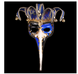 Masques antiques grecs et romains à demi-visage, masques vénitiens sculptés vintage pour fête, Halloween, mascarade, <span class=keywords><strong>carnaval</strong></span>, produit en gros - Product Image 4