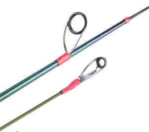 Anillo de guía de cerámica de calidad, caña de pescar de fundición larga ML/XH, poste de carbono, 5-35g, peso del señuelo, mango de madera, Pesca roja - Product Image 5