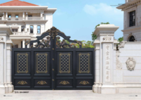 Vente à chaud de portes de sécurité au design moderne en alliage d'aluminium sécurisé caractéristiques antivol antidéflagrantes entrée avant de la villa finie