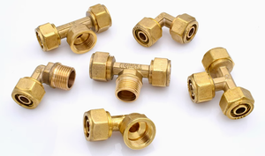 PN16 25MM 3/4 inci PEX Adaptor perempuan OEM pemipaan kuningan sekrup fiting Kompresi Pria pipa ulir tekanan tinggi MDT DN25 - Product Image 2