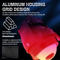 Phare antibrouillard triangulaire de 3 pouces pour voiture, adapté aux feux antibrouillard Bi-LED pour voitures Lada, disponible en quatre couleurs