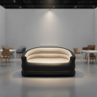 Canapé gonflable moderne Aquaharbor INP-013002 pour 2 personnes, fauteuil inclinable en PVC floqué, chaise d'air portable, utilisation en atelier