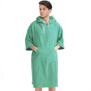 Toalla de Baño con Capucha de Microfibra Gruesa, Secado Rápido, Capa para Nadar, Playa, <span class=keywords><strong>Surf</strong></span>, Bata de Cambio para Hombre y Mujer, <span class=keywords><strong>Poncho</strong></span> Toalla - Product Image 6