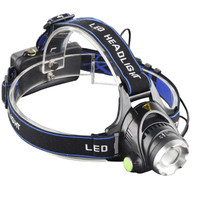 Lampe frontale rechargeable étanche en alliage d'aluminium QXMOVING avec faisceau réglable, lampe frontale tactique LED pour la chasse