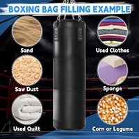 CZFIT Ensemble de sacs de frappe autoportants non remplis pour entraînement de Taekwondo et de boxe, avec gants et accessoires