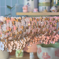 Chasen rose fait à la main avec breloque fleur de cerisier Chasen en bambou avec breloque Sakura