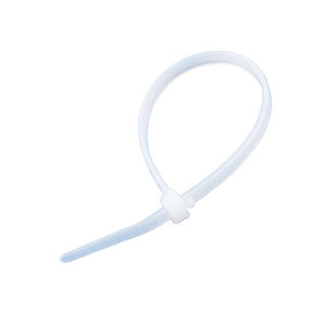 Bridas de Nylon 66 Blancas Fabricadas en Taiwán con Punto de Corte 3.2*142mm, Reutilizables con Clasificación de Resistencia al Fuego 94V-2 - Product Image 1