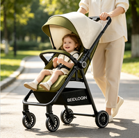 Poussette de voyage compacte légère à cadre métallique, pliable d'une seule main, capacité 15 kg, pour bébés de 0 à 6 mois, idéale pour les sorties en extérieur - Offre Spéciale