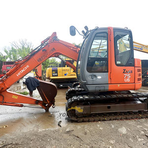<span class=keywords><strong>HITACHI</strong></span> Usado ZX75 Zero Tail Swing Mini 7.5 Ton ZX Zaxis 75 US ZX75US 7.5 T 7.5Ton Escavadeira Hidráulica de Esteiras para Paisagismo - Product Image 3
