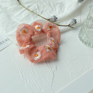 Cổ Tích màu xanh dreamnet Daisy thêu Tóc Dây siêu cổ tích Cô Gái Tóc vòng tròn kích thước lớn vòng tròn ngọt ngào thêu Net dây đầu - Product Image 6