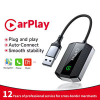 Adaptor Nirkabel Kompatibel dengan CarPlay, Kabel USB untuk Koneksi Otomatis, Navigasi, Musik, Panggilan, Layar Kendaraan