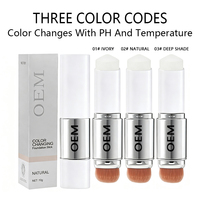 Stick de fond de teint crème correcteur de teint léger, imperméable et changeant de couleur, marque privée, pour tous les types de peau, y compris les tons clairs