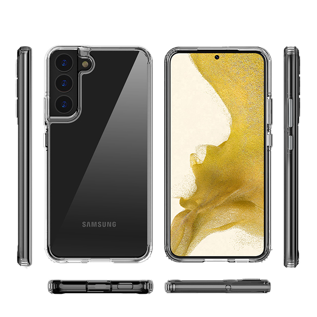 Ultra Slim Shockproof Phone Case for Galaxy S22 Series Case Stylish Transparent Phone Case for Samsung Galaxy S21 S22 Plus