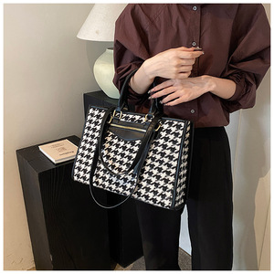 Borsa a tracolla firmata da donna per la vendita calda borse a quadri alla <span class=keywords><strong>moda</strong></span> per giovani e grandi borse Tote - Product Image 3