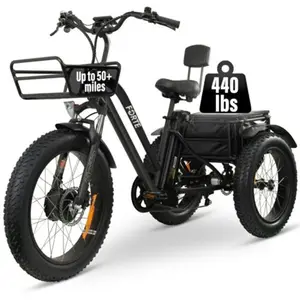 电动Ebike美国24 "20" 电动八方8乐趣750W 48V 17a成人3轮货物Ebike 3轮三轮车大轮胎脂肪Ti