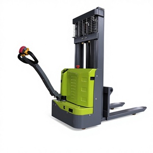 Gerbeur électrique 1,5 tonne, mât à trois sections, pneus pleins, batterie au plomb-acide, utilisation en intérieur, commande en position debout - Product Image 2