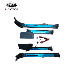 Door sill <b>strips</b> are suitable for Land Cruiser 2016-19 models with built-in scooters, providing anti-slip and noise reduction. - Product Image 3