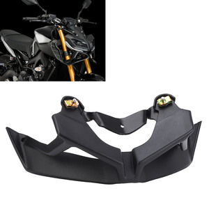 Alerón Delantero para Motocicleta, Color Negro, Aumenta la Estabilidad, Kit de Alerón Aerodinámico para <span class=keywords><strong>MT</strong></span>-<span class=keywords><strong>09</strong></span> <span class=keywords><strong>SP</strong></span> 2017 a <span class=keywords><strong>2020</strong></span> - Product Image 4