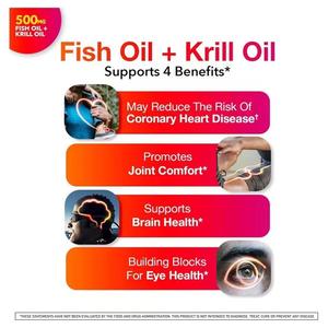 מרוכז טהור אומגה <span class=keywords><strong>3</strong></span> 4-in-1 krill softgels יעיל נוגד חמצון שיער למבוגרים צמיחת שיער צולבת גבול tk amazon - Product Image 4