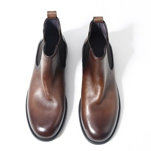 Botas casuales de cuero negro marrón de alta calidad Botas <span class=keywords><strong>Chelsea</strong></span> de moda de cuero genuino para hombres - Product Image 2