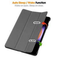 Funda Trasera Rígida de Cuero PU para Xiaomi Pad 6S Pro 2024, Diseño Personalizado, Plegable en Tres Partes, Funda Inteligente para Tablet de 12.4 Pulgadas