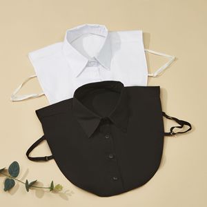 Faux col chemise pour femme, style col Dickey et col pastoral, orné de perles et de strass, avec pierres naturelles - Product Image 4