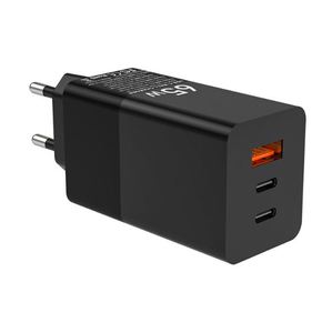 65W GaN Fast Charger with QC3.0 1x <b>USB</b>-A + 1x <b>USB</b>-<b>C</b> Ports Universal <b>Adapter</b> for Laptops & Devices - Product Image 3