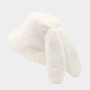 Casquette de pêcheur unisexe de haute qualité pour toutes les saisons, en fausse fourrure, avec des oreilles de lapin et une broderie - Product Image 5