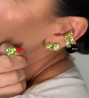 Boucles d'oreilles clipsables en argent S925, zircone rhodiée, faux piercing à clipser, multicolores, bijoux sans perçage pour la vente en gros au Brésil