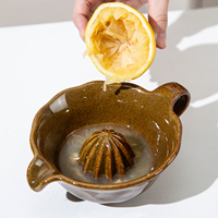 Creatieve handmatige sapcentrifuge OEM ovenverf keramische sapbeker pulpvermaler handig keukengereedschap voor sinaasappel- en citroensap