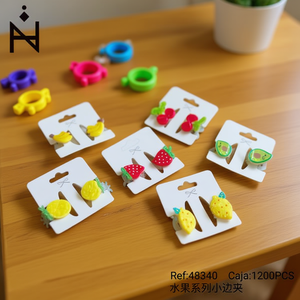 Pinzas para el Cabello de la Serie Angelina Fruit de 5.5cm, de Plástico, con Dibujos Animados, para Niños, Accesorios de Moda Casual - Product Image 5