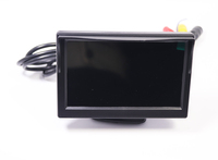 Moniteur couleur TFT LCD sans fil GAYINTT 4,3 pouces pour système de stationnement, caméra de recul de voiture, écran portable pour appuie-tête 12V avec AV