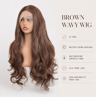 Perruque Lace Front 13x4 Boucles Afro Crépues en Fibre Haute Température, Cheveux Courts Bouclés Naturels et Volumineux pour Femmes – Vente en Gros