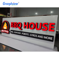 Letrero Luminoso LED Personalizado para Exteriores con Logotipos Comerciales, Letrero Iluminado de Pared con Clasificación IP65 a Prueba de Agua
