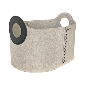New Upgrade <strong>Large</strong> <strong>Basket</strong> for Firewood Blanket Magazines Strong <strong>Log</strong> <strong>Basket</strong> Fireplace Accessories Felt Bin for Living Room Mudroom - Product Image 1