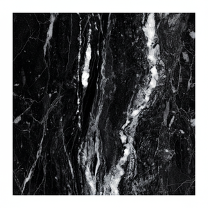 Piso de mármol de cuerpo completo negro brillante 600x1200mm Azulejos de cerámica metálica de porcelana esmaltada pulida de gran tamaño Premium para sala de estar - Product Image 1