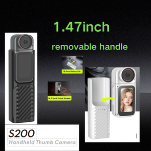 S200 1.47-inch <b>Camera</b> with Magnetic Back Clip and 4K Ultra-high-definition Thumb <b>Camera</b> Portable <b>Camera</b> for Shooting Touchscreen - Product Image 3